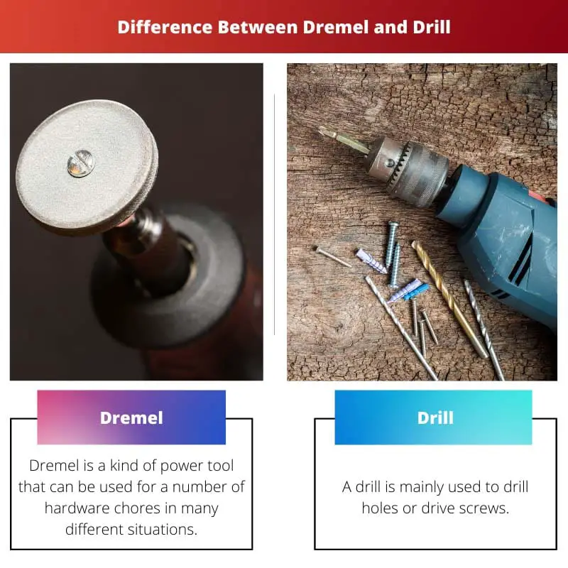 Difference Between Dremel and Drill