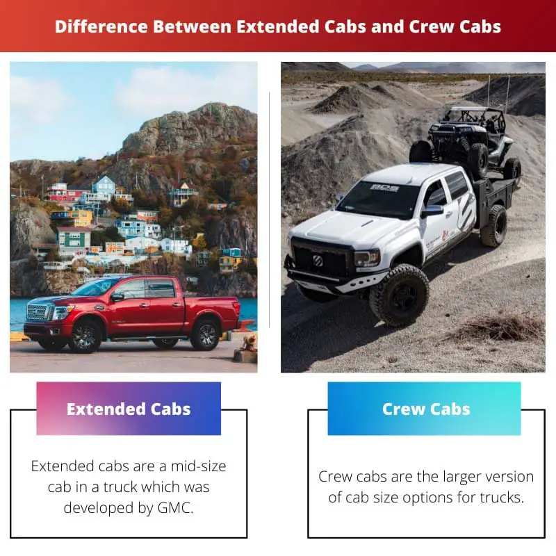 Difference Between Extended Cabs and Crew Cabs