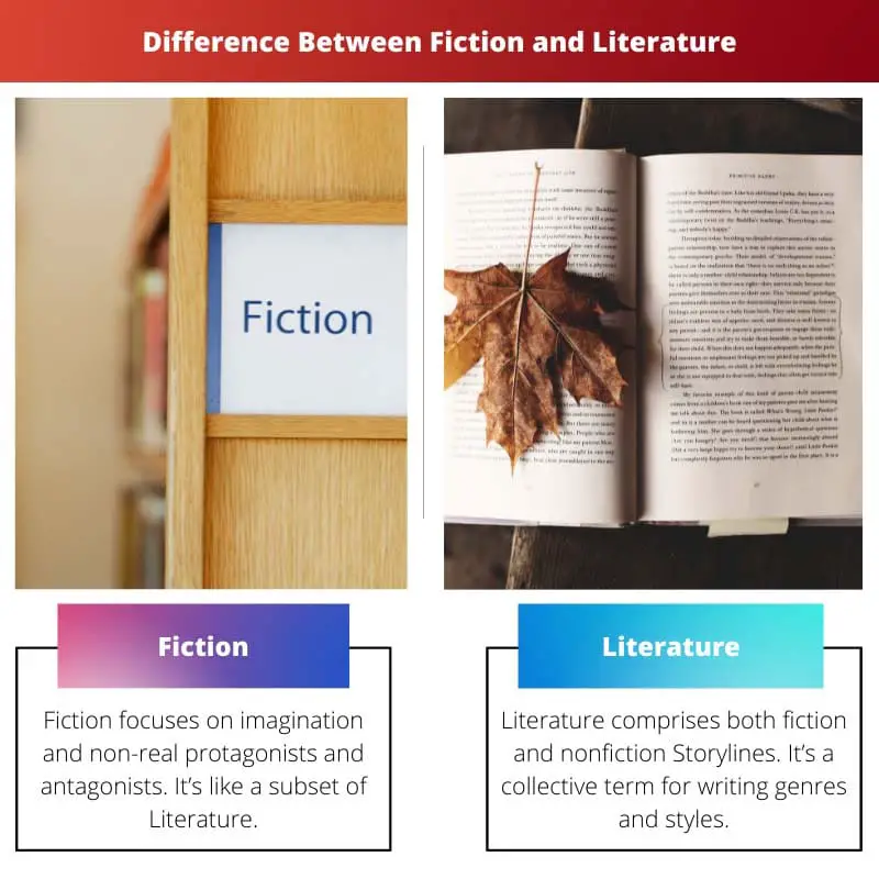 Différence entre fiction et littérature