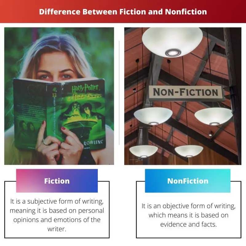 Différence entre fiction et non-fiction