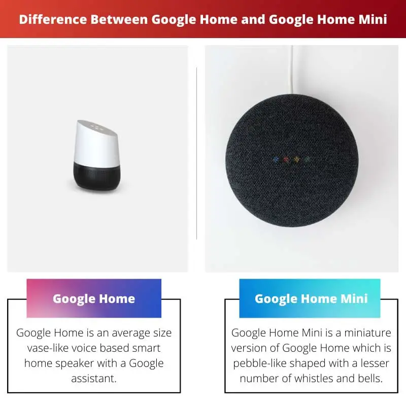 Difference Between Google Home and Google Home Mini