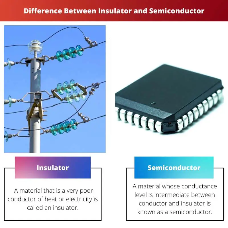 Difference Between Insulator and Semiconductor
