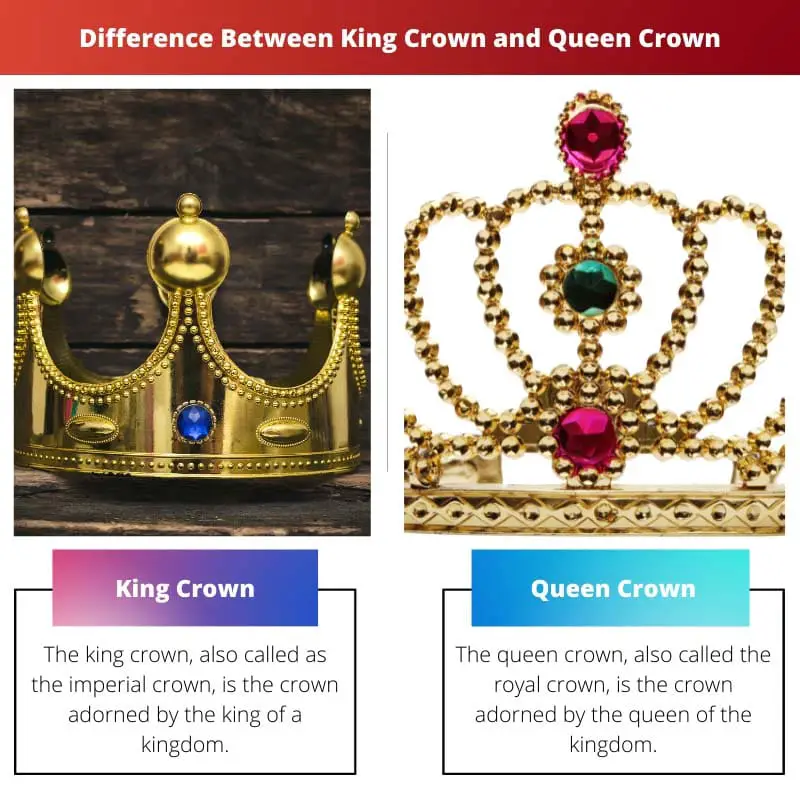 Difference Between King Crown and Queen Crown