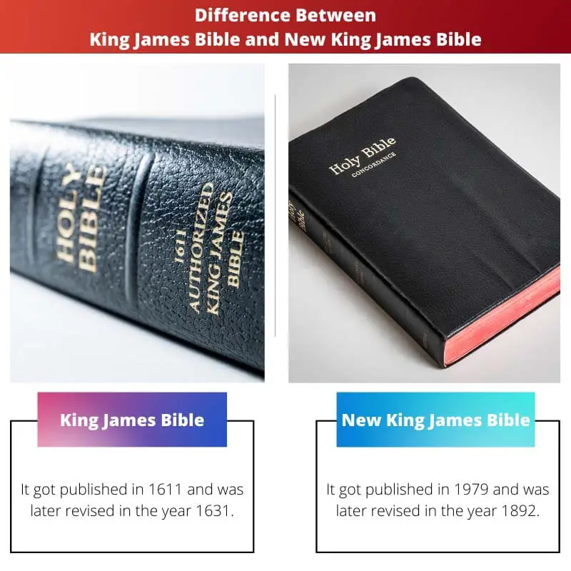 Differenza tra la Bibbia di Re Giacomo e la Nuova Bibbia di Re Giacomo