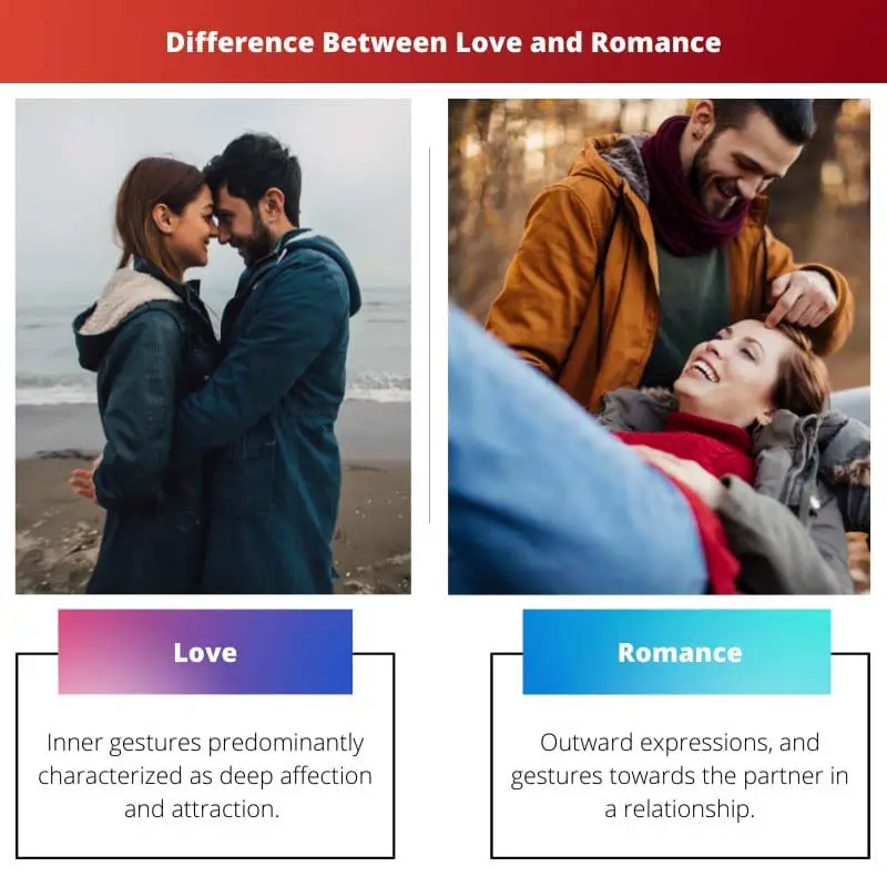 Sự khác biệt giữa tình yêu và sự lãng mạn
