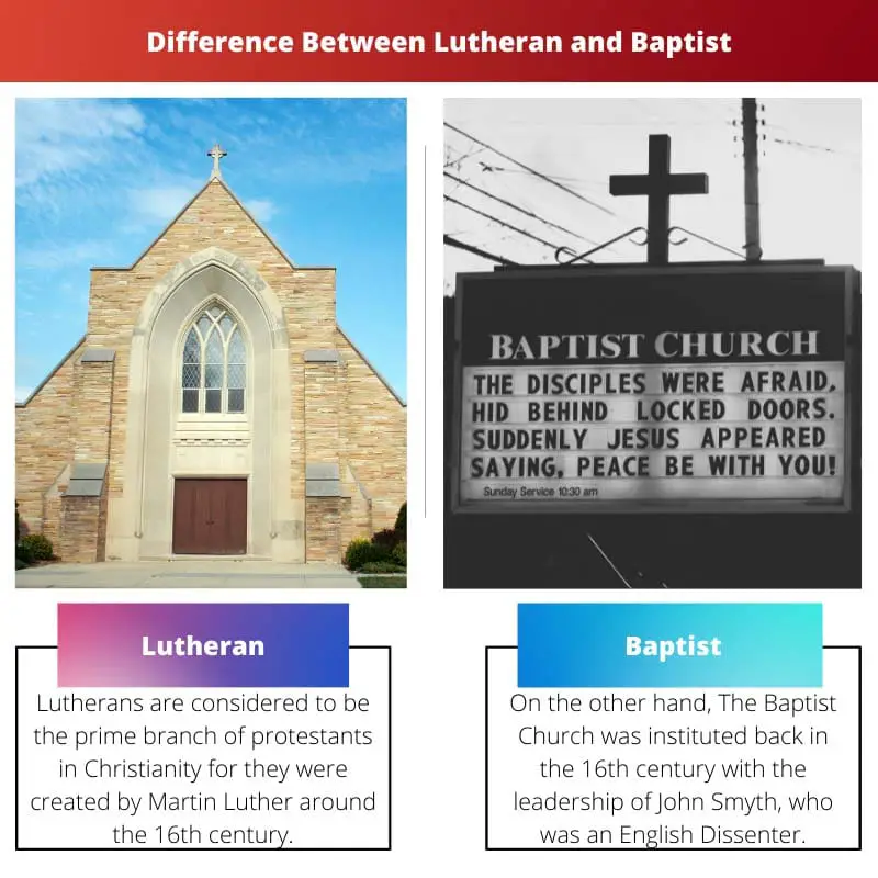 Unterschied zwischen Lutheranern und Baptisten