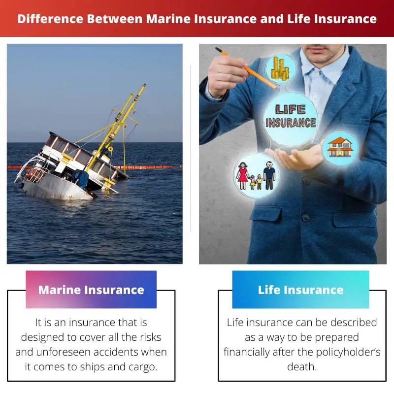 Difference Between Marine Insurance and Life Insurance