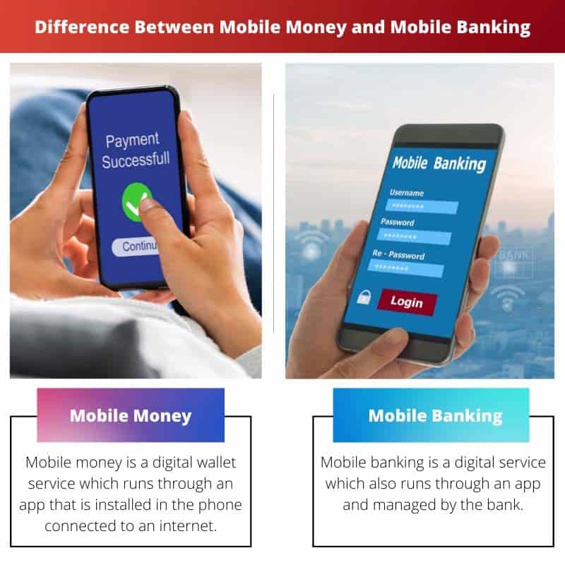 Sự khác biệt giữa Mobile Money và Mobile Banking