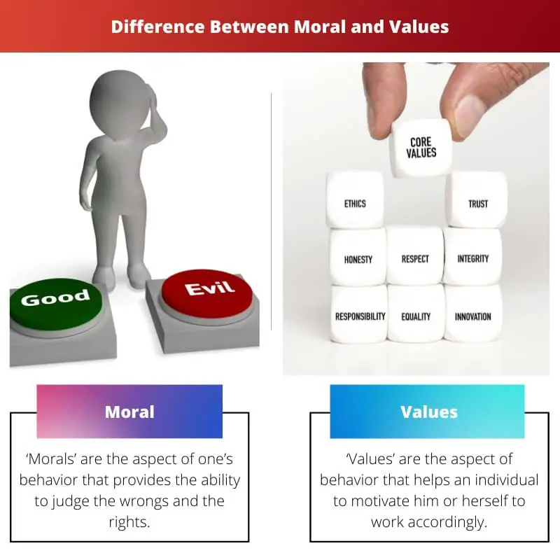 Forskellen mellem moral og værdier