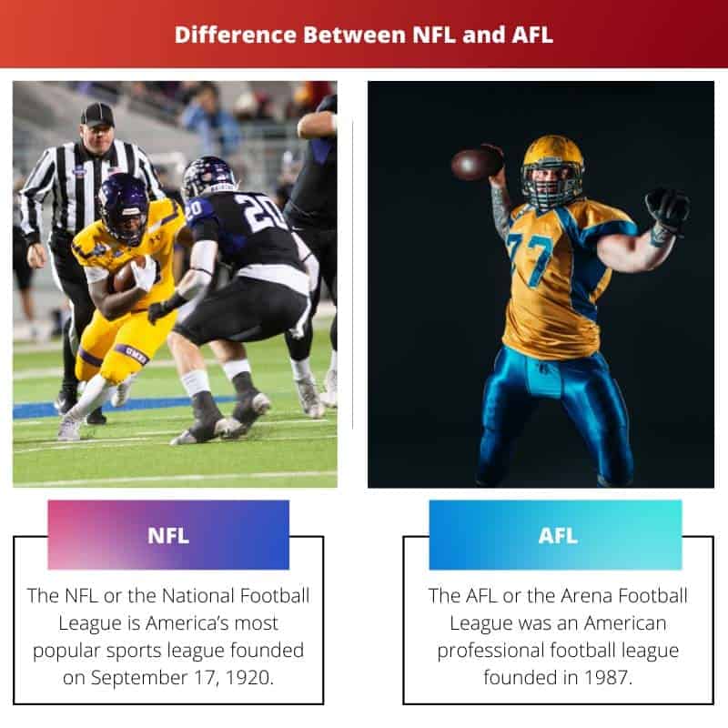 Similarities and differences between the AFL and NFL