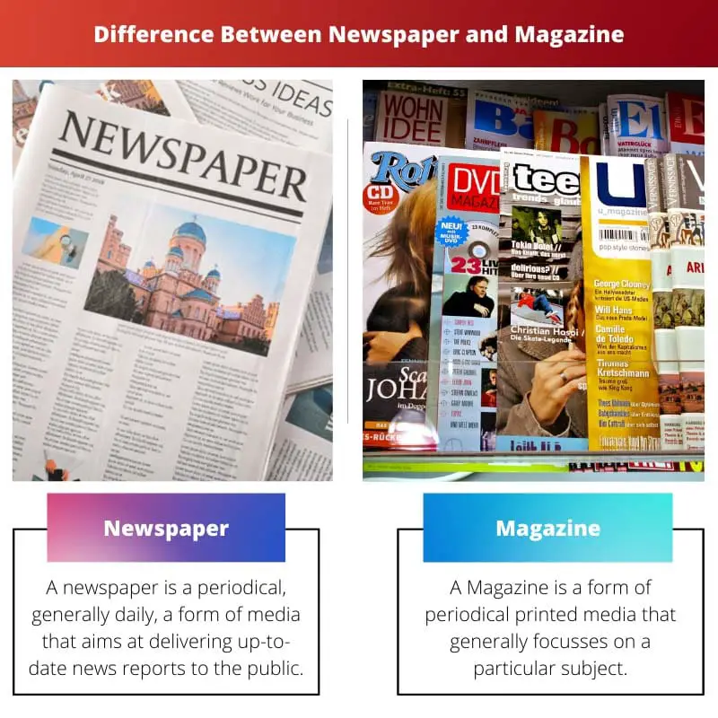 Difference Between Newspaper and Magazine