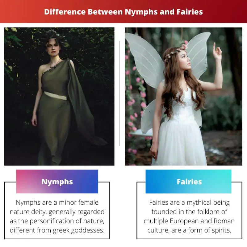 Différence entre les nymphes et les fées
