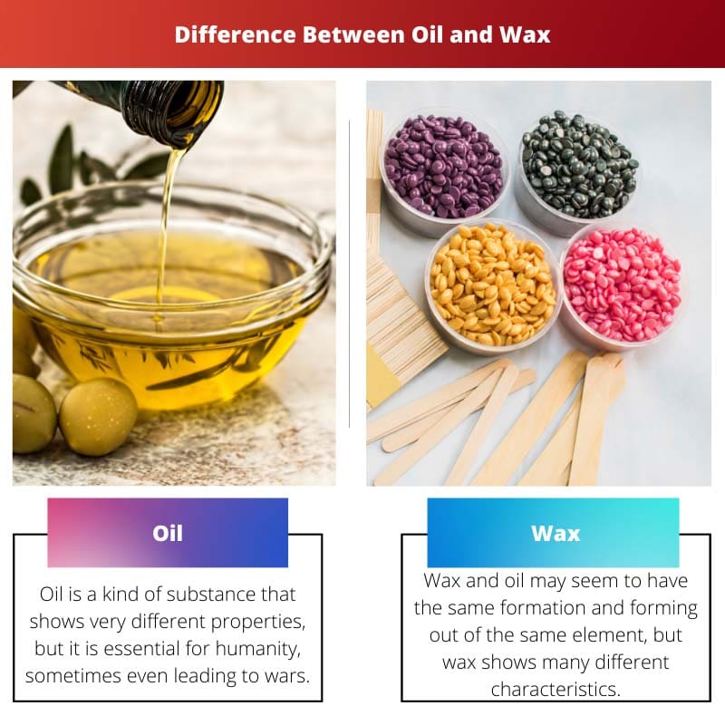 Diferencia entre aceite y
