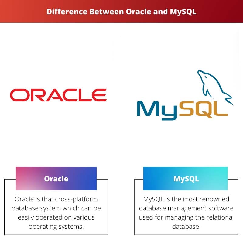 Diferencia entre Oracle y MySQL