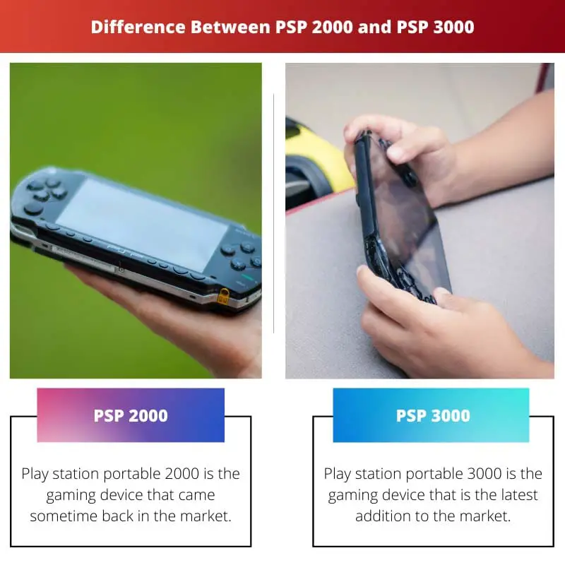 Difference Between PSP 2000 and PSP 3000