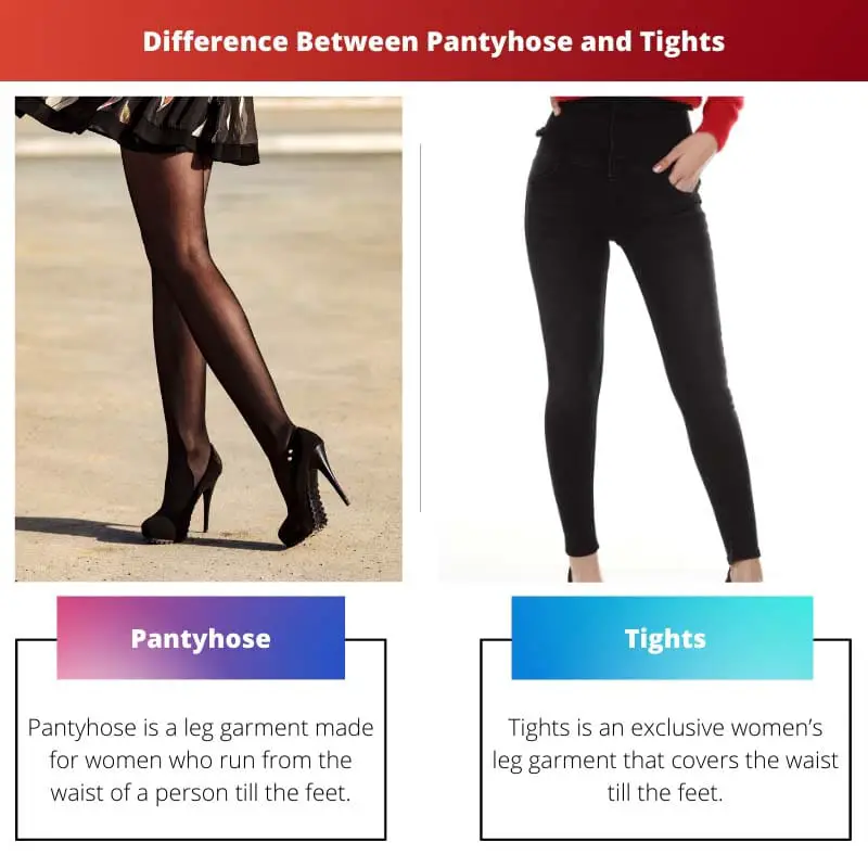 Diferença entre meia-calça e meia-calça