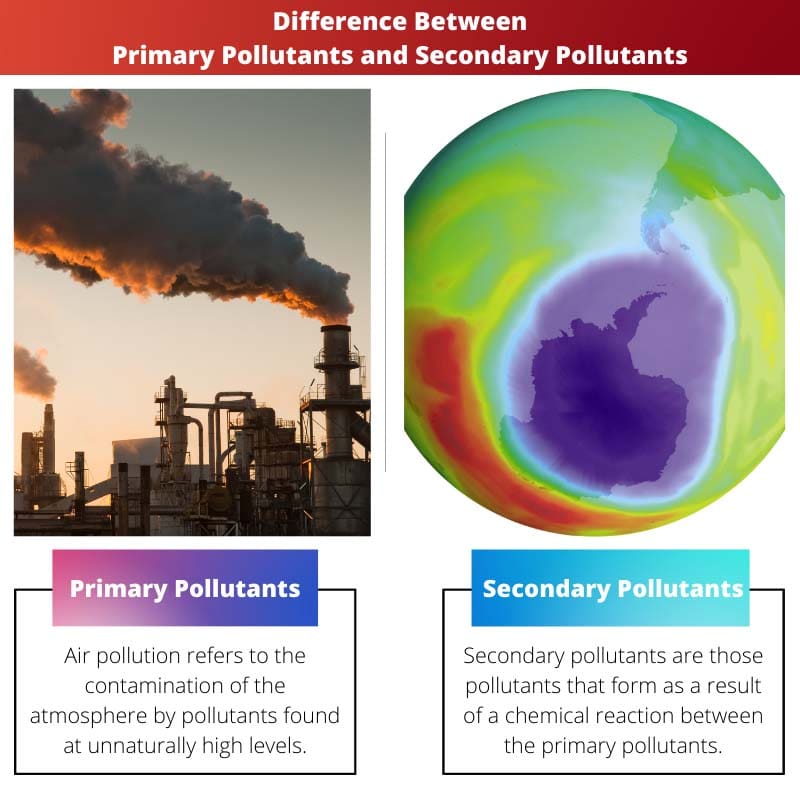 Difference Between Primary Pollutants and Secondary Pollutants