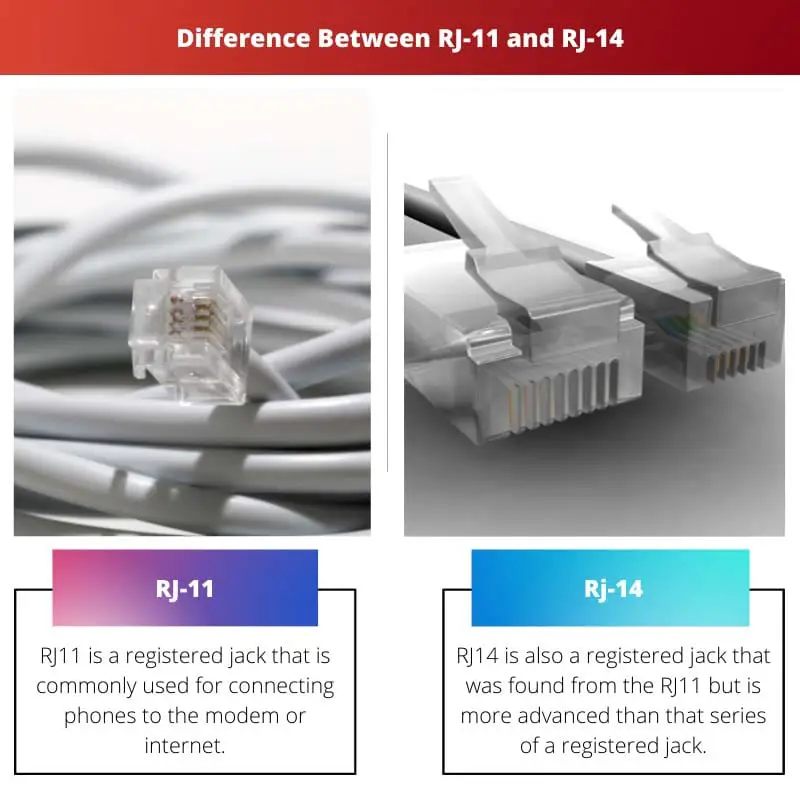 Difference Between RJ 11 and RJ 14