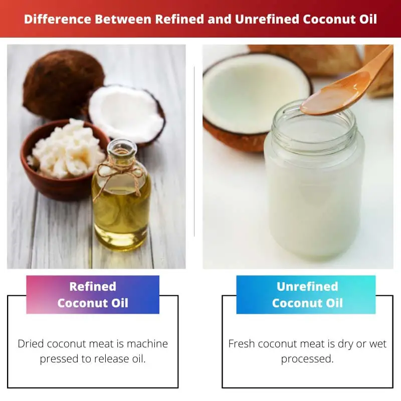 Difference Between Refined and Unrefined Coconut Oil