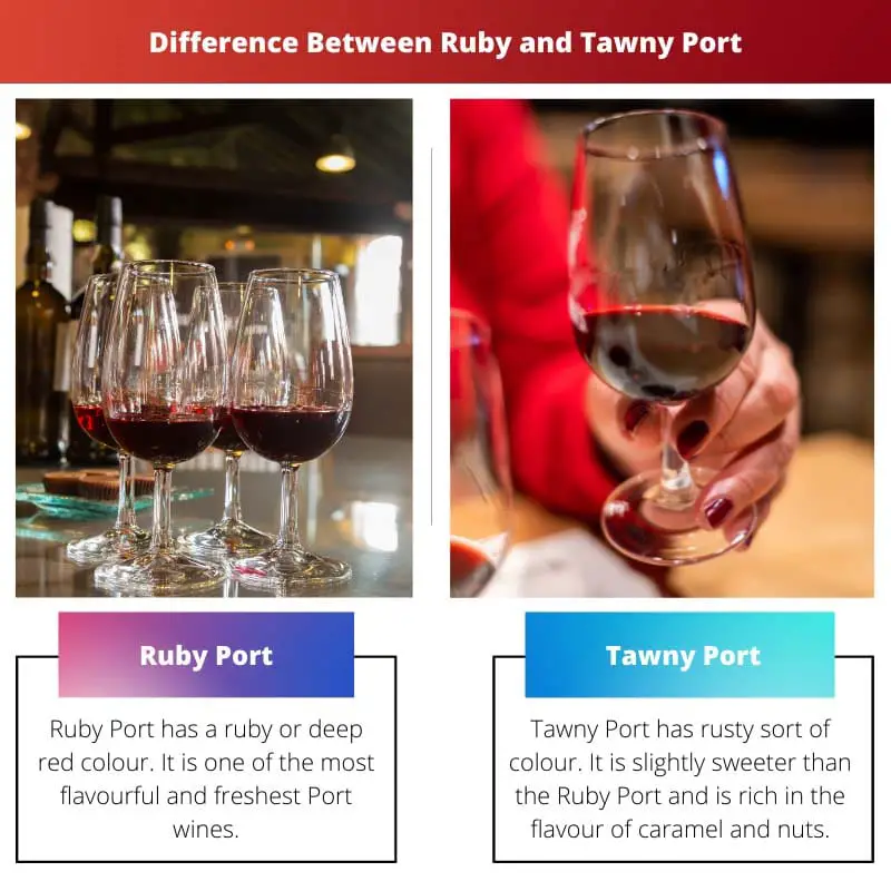 Difference Between Ruby and Tawny Port