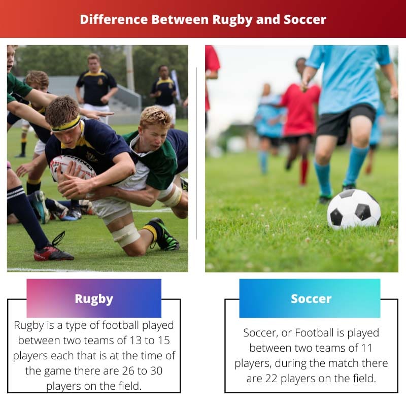 Diferença entre rugby e futebol