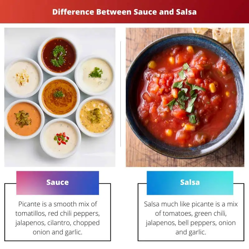 Unterschied zwischen Sauce und Salsa