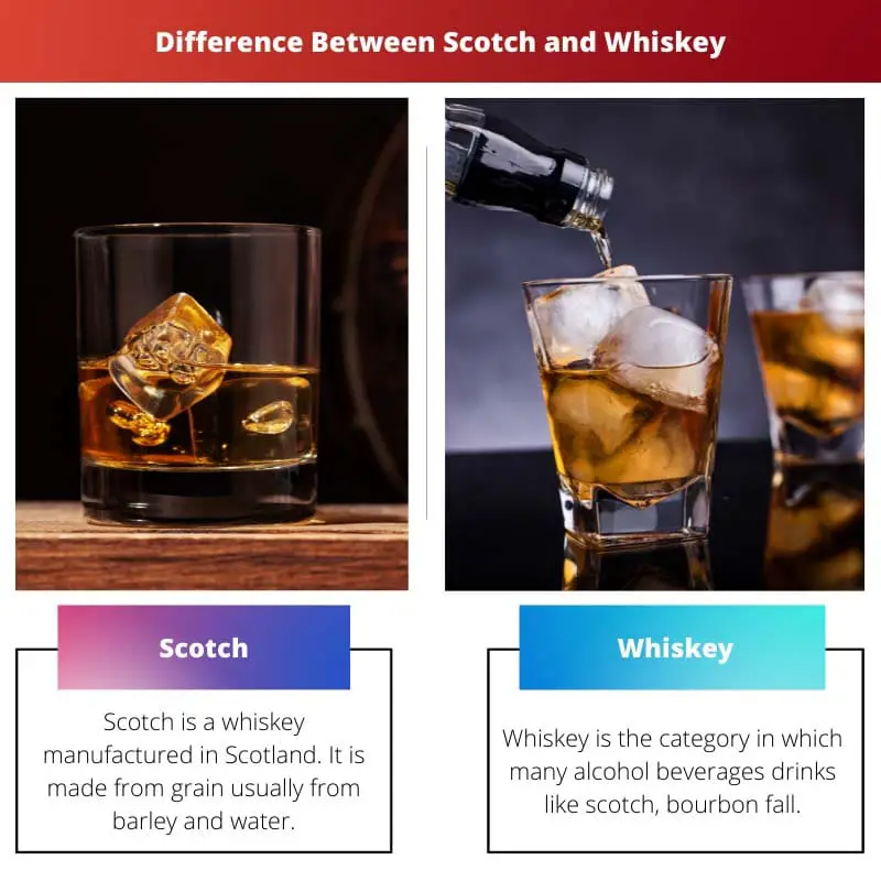 Difference Between Scotch and Whiskey