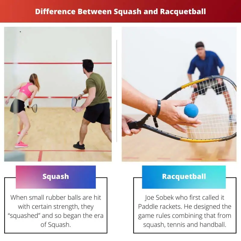Difference Between Squash and Racquetball