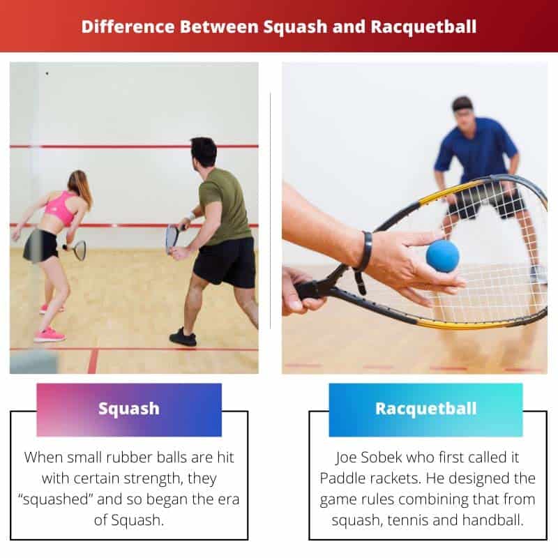 Diferença entre Squash e Raquetebol