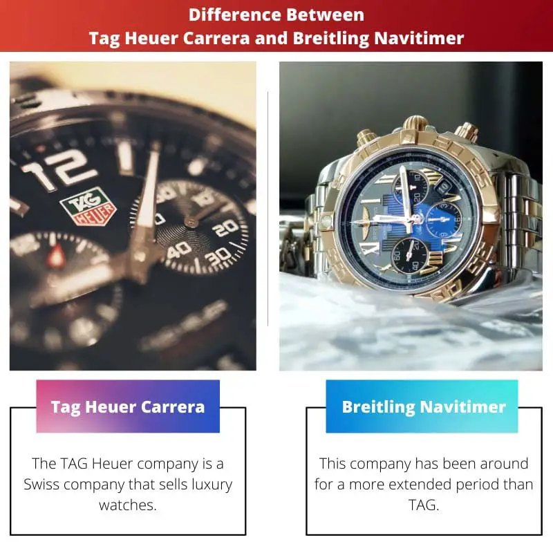 Différence entre Tag Heuer Carrera et Breitling Navitimer
