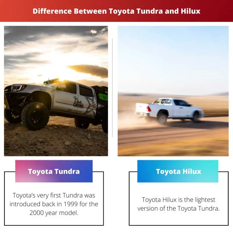 Difference Between Toyota Tundra and