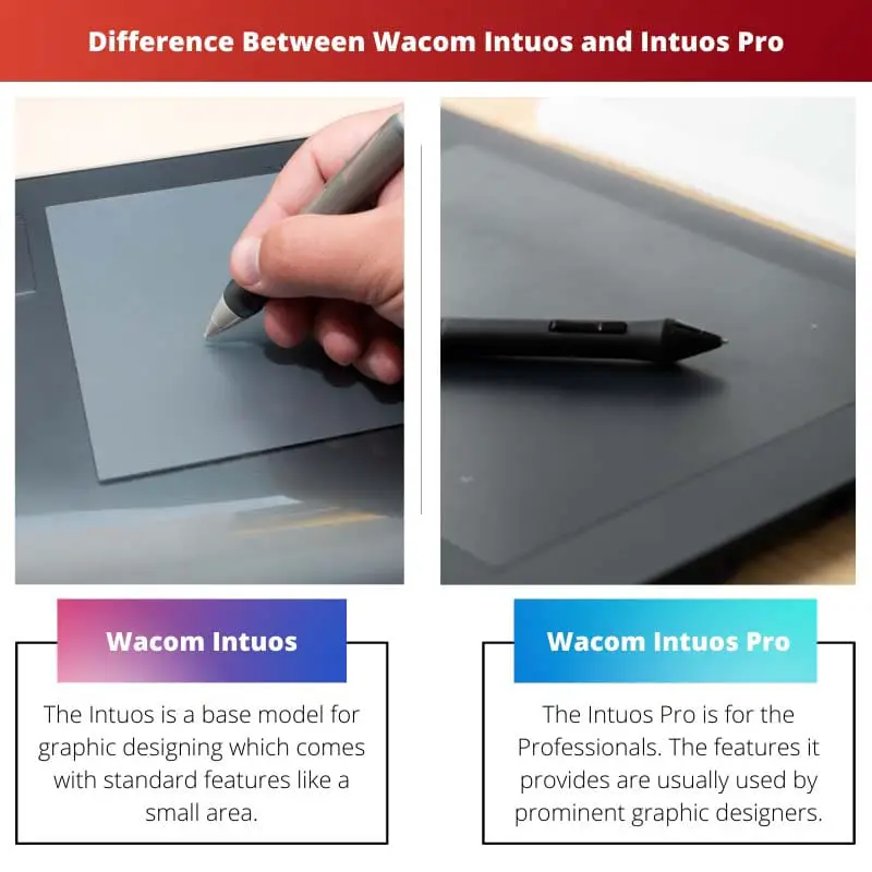 Différence entre Wacom Intuos et Intuos Pro