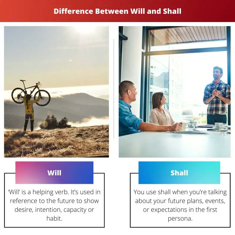 Difference Between Will and Shall