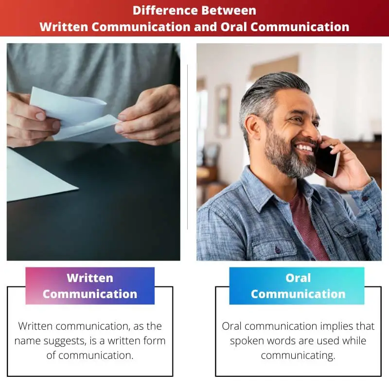 Différence entre la communication écrite et la communication orale