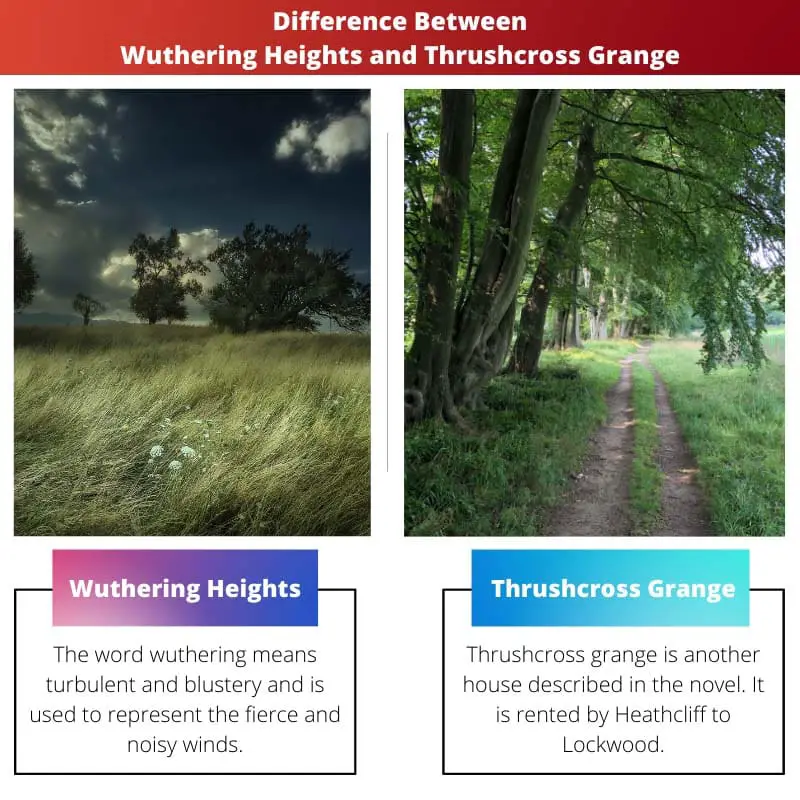 Differenza tra Wuthering Heights e Thrushcross Grange