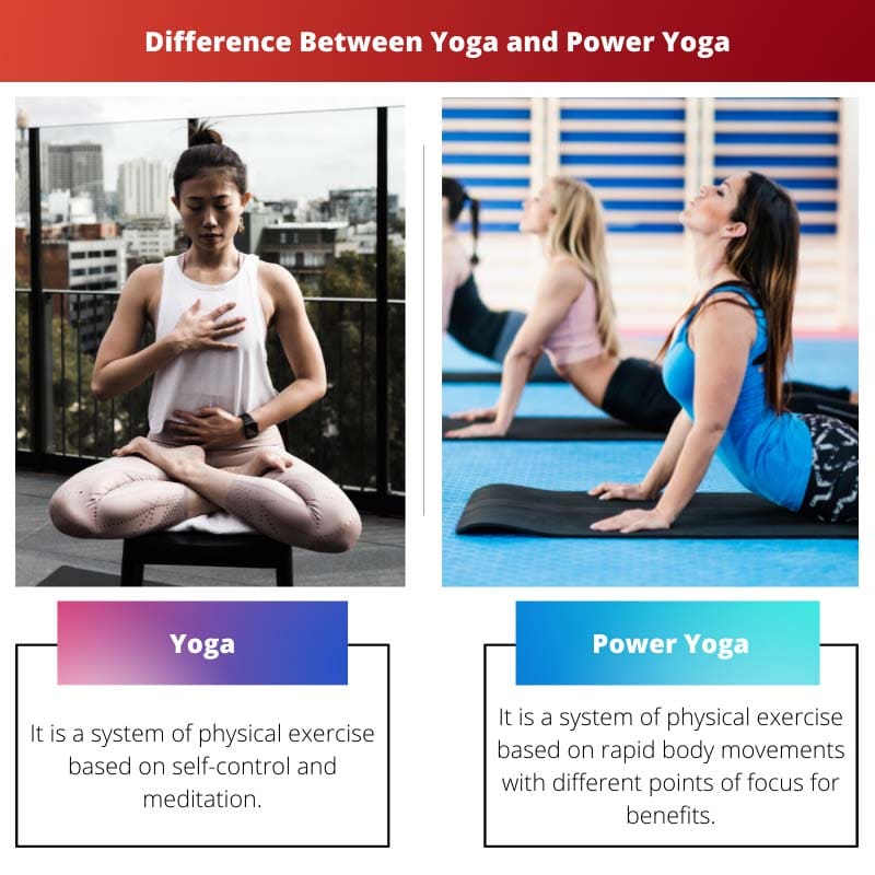 Difference Between Yoga and Power Yoga
