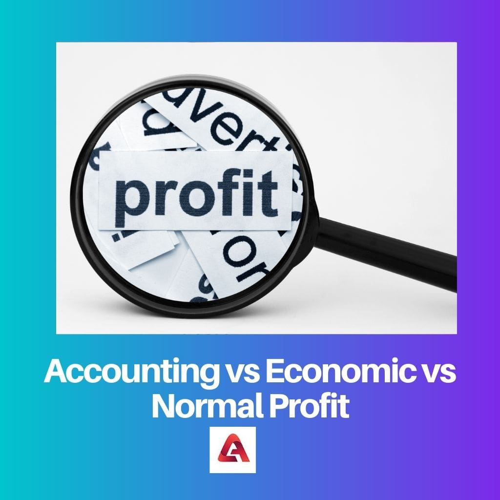 Accounting vs Economic vs Normal Profit