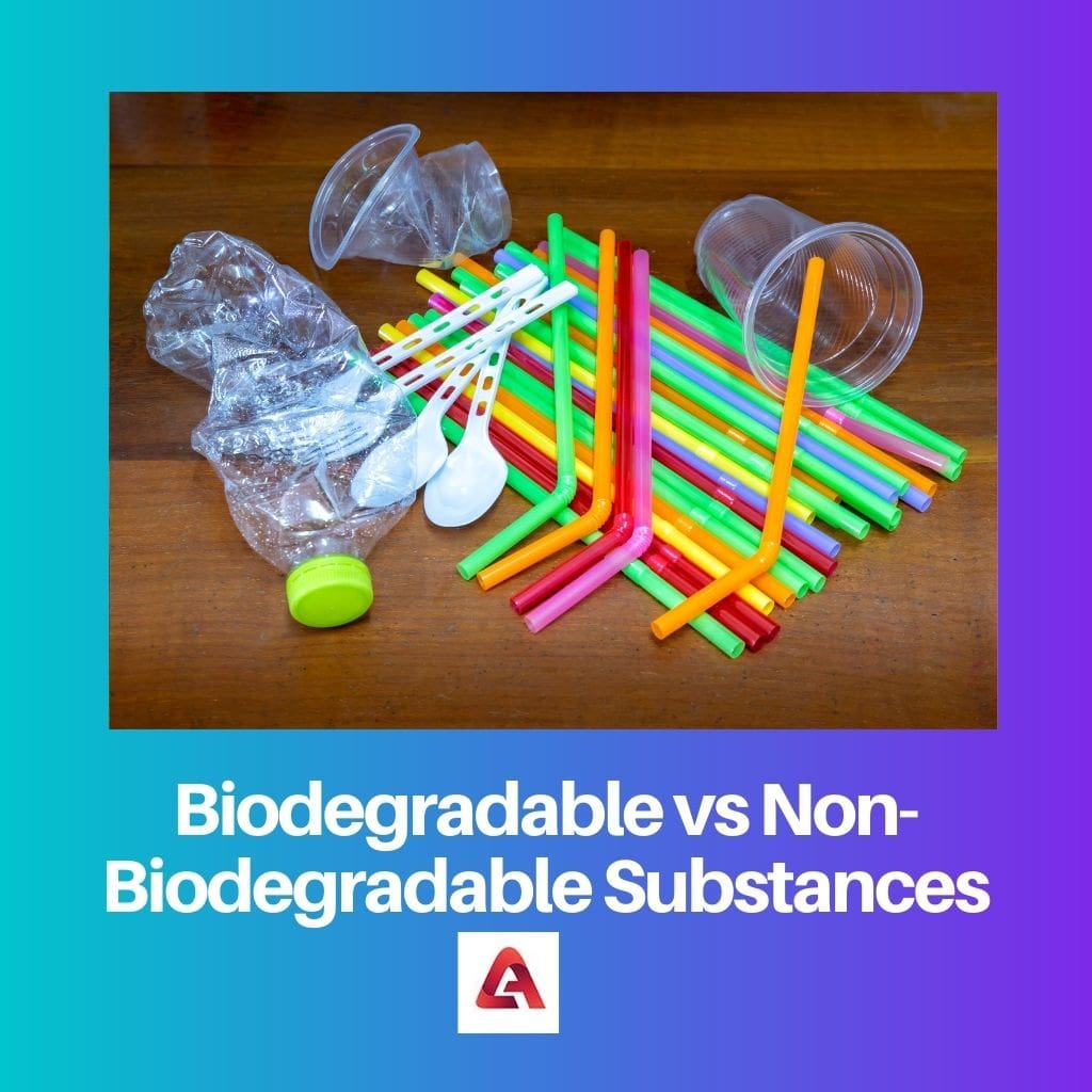 Sustancias biodegradables vs no biodegradables