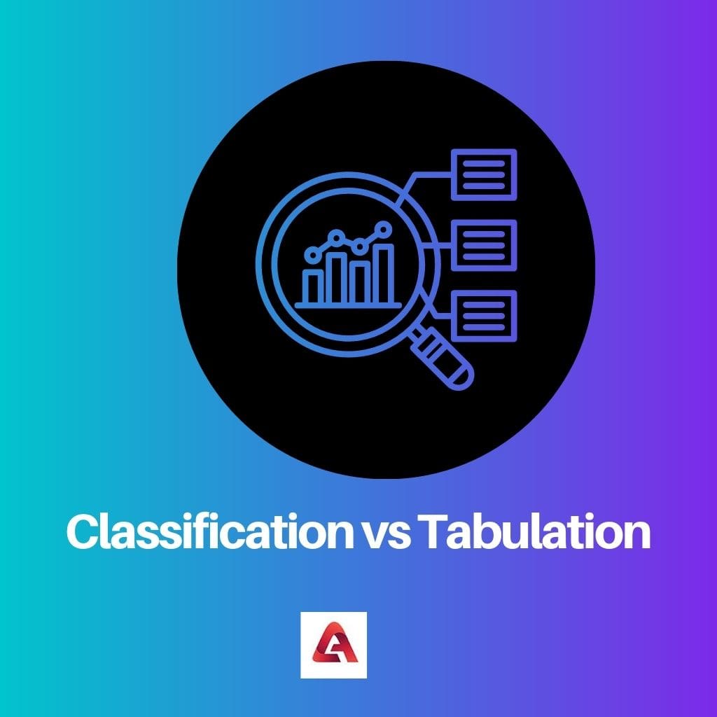Classification vs Tabulation
