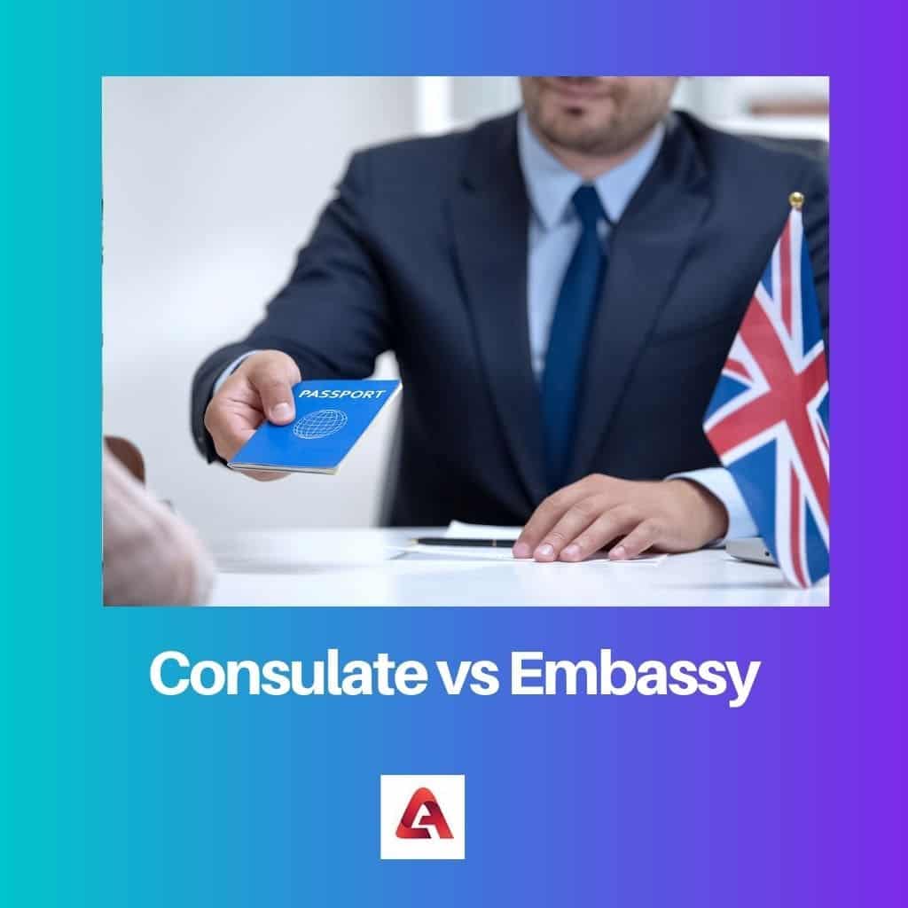 Consulaat vs Ambassade