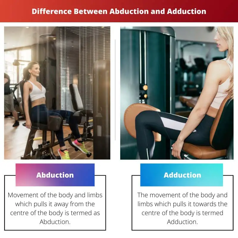 Difference Between Abduction and Adduction
