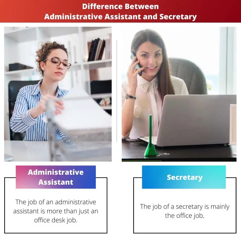 Difference Between Administrative Assistant and Secretary