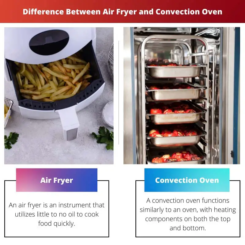 Diferença entre Air Fryer e Forno de Convecção