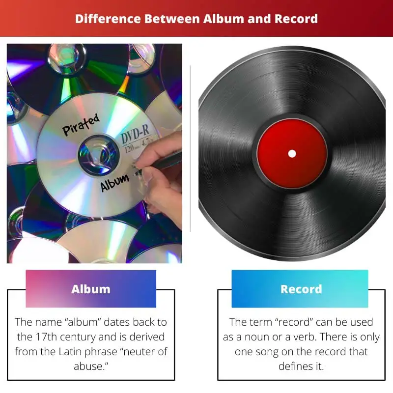Difference Between Album and Record