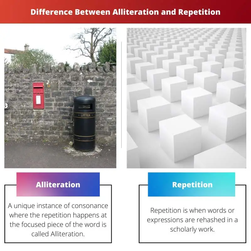 Difference Between Alliteration and Repetition