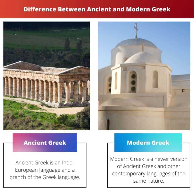 Ancient vs Modern Greek: Difference and Comparison