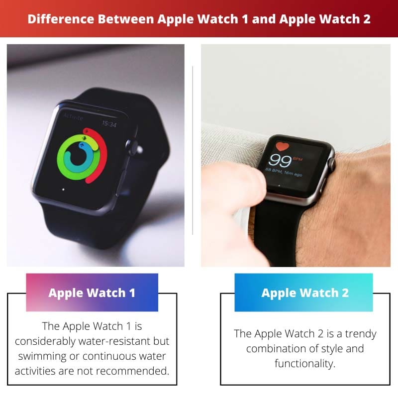الفرق بين Apple Watch 1 و Apple Watch 2