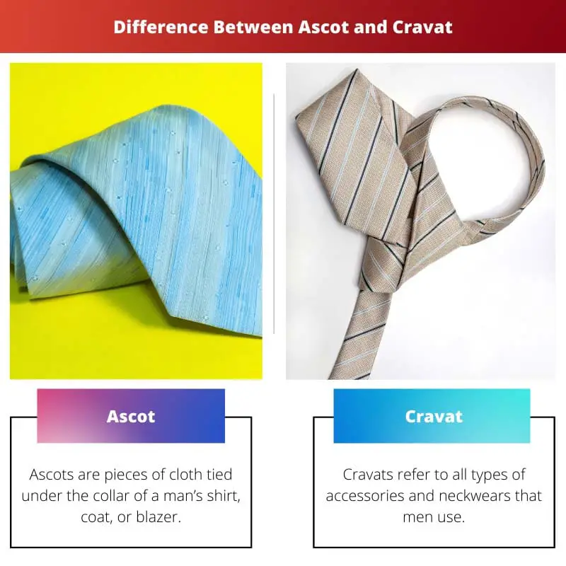 Différence entre Ascot et Cravat