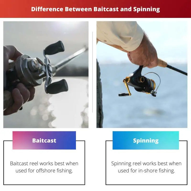 Difference Between Baitcast and Spinning