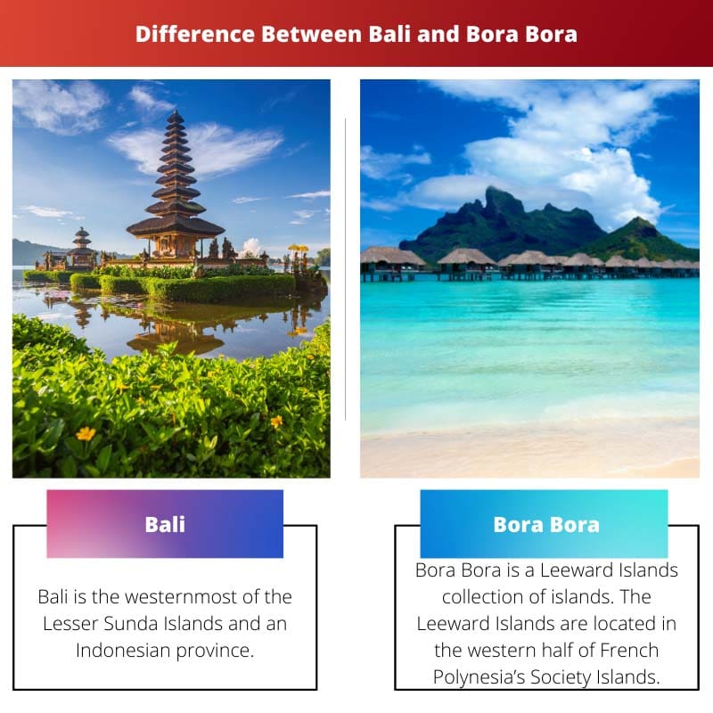 Difference Between Bali and Bora Bora